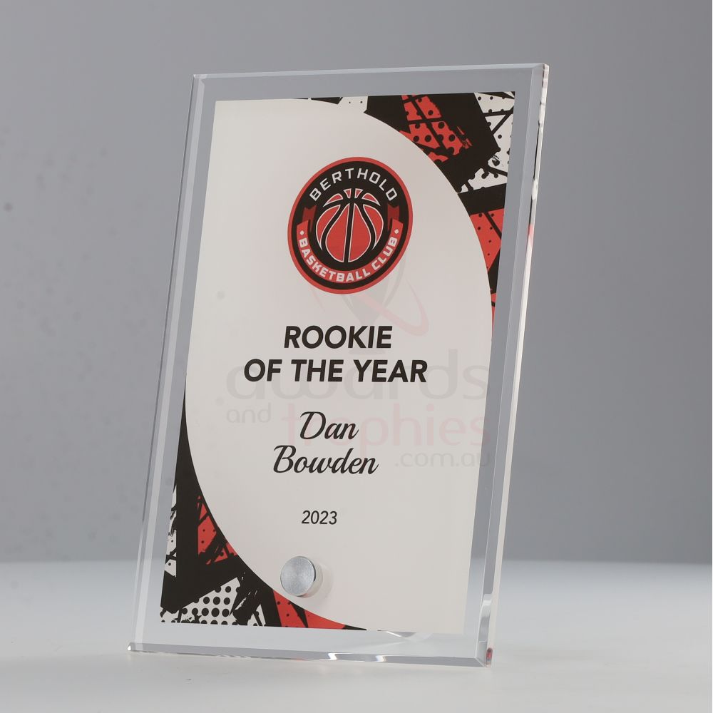 Basketball Team Colours Plaque V2 150mm